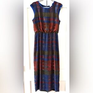 Anthropologie HD in Paris Andaz Maxi Colorful Sleeveless Striped Dress Size 6